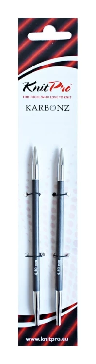 Druty do wymiennych żyłek KnitPro Karbonz - z włókna węglowego 4,5 mm
