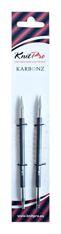 Druty do wymiennych żyłek KnitPro Karbonz - z włókna węglowego 5,0 mm