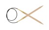 Druty z żyłką KnitPro Basix Beech - drewniane z akrylową żyłką