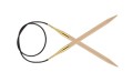 Druty z żyłką KnitPro Basix Beech - drewniane z akrylową żyłką