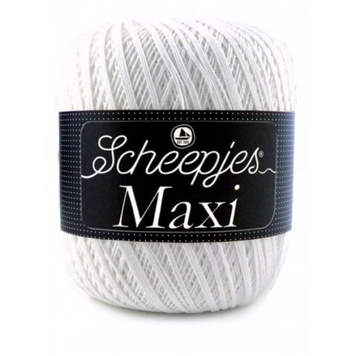 Kordonek Scheepjes Maxi - 106 śnieżna biel - 100 g