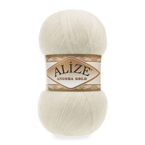 Włóczka Alize Angora Gold - 01 krem