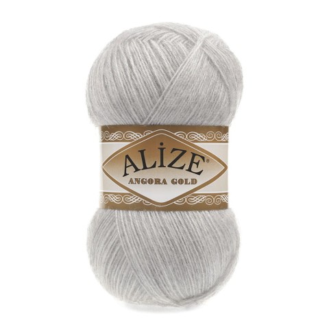 Włóczka Alize Angora Gold 208 / jasny szary melanż