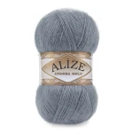 Włóczka Alize Angora Gold 87 / średni szary