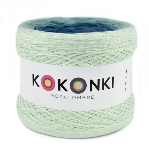 KOKONEK Jasna pistacja/patyna/jasny petrol/denim/atrament