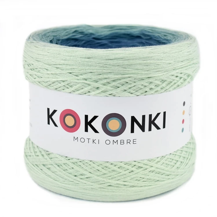 KOKONEK Jasna pistacja/patyna/jasny petrol/denim/atrament