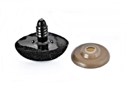 Nos plastikowy welurowy do maskotek 15 mm / C8