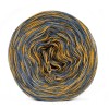 KOKONEK Merino SIX S011 - Ciemny szary/szaro-niebieski melanż/kurkuma