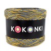 KOKONEK Merino SIX S011 - Ciemny szary/szaro-niebieski melanż/kurkuma