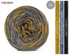 KOKONEK Merino SIX S011 - Ciemny szary/szaro-niebieski melanż/kurkuma