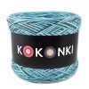 KOKONEK Merino SIX S015 - Ciemny szary/turkus/lodowy błękit