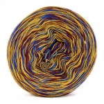 KOKONEK SIX Merino S016 - Szafir/złoty/bordo / 6 nitek / 250 m / 100 g