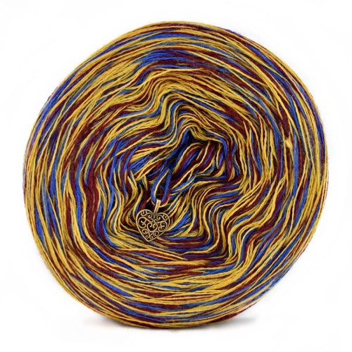 KOKONEK Merino SIX S016 - Szafir/złoty/bordo