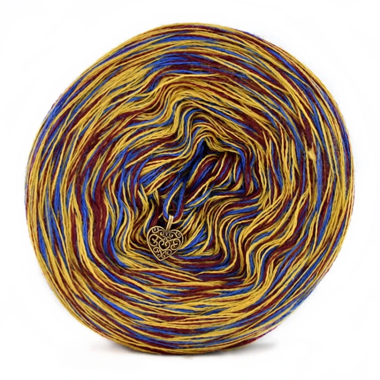 KOKONEK Merino SIX S016 - Szafir/złoty/bordo