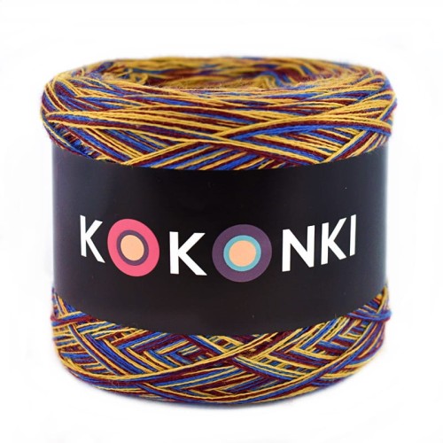KOKONEK Merino SIX S016 - Szafir/złoty/bordo