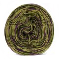 KOKONEK Merino SIX S017 - Ciemny cyklamen/paproć/limetka