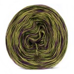 KOKONEK SIX Merino S017 - Ciemny cyklamen/paproć/limetka / 6 nitek / 230 m / 100 g