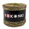 KOKONEK Merino SIX S017 - Ciemny cyklamen/paproć/limetka