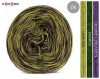 KOKONEK Merino SIX S017 - Ciemny cyklamen/paproć/limetka