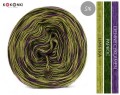 KOKONEK Merino SIX S017 - Ciemny cyklamen/paproć/limetka