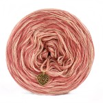 KOKONEK SIX Merino S018 - Malwa/zgaszona morela/łososiowy / 6 nitek / 230 m / 100 g