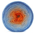 KOKONEK A490 Jeans melanż/błękit/szarobeżowy/pomarańcz