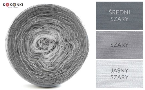 KOKONEK A857 Średni szary/szary/jasny szary