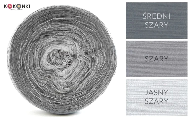 KOKONEK A857 Średni szary/szary/jasny szary