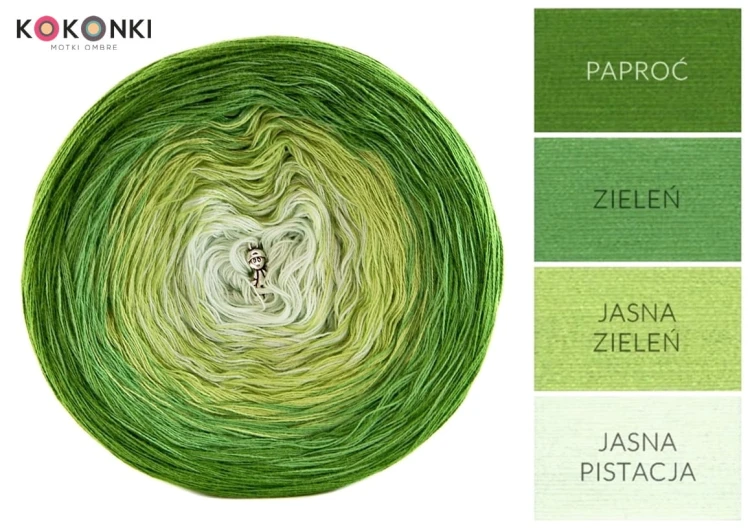 KOKONEK A701 Paproć/zieleń/jasna zieleń/jasna pistacja