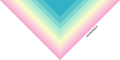 KOKONEK A759 Rainbow Marshmallows by OliMori - Turkus/mięta/wanilia/jasny róż/róż