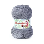Włóczka Opus Natura Aksamitek 50 g / 1293 ciemny szary