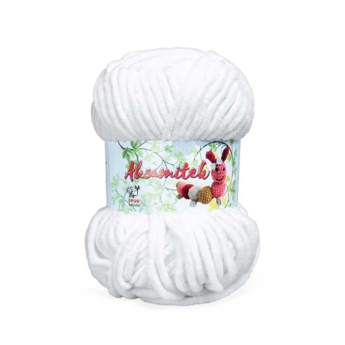 Włóczka Opus Natura Aksamitek 50 g / 150 biel