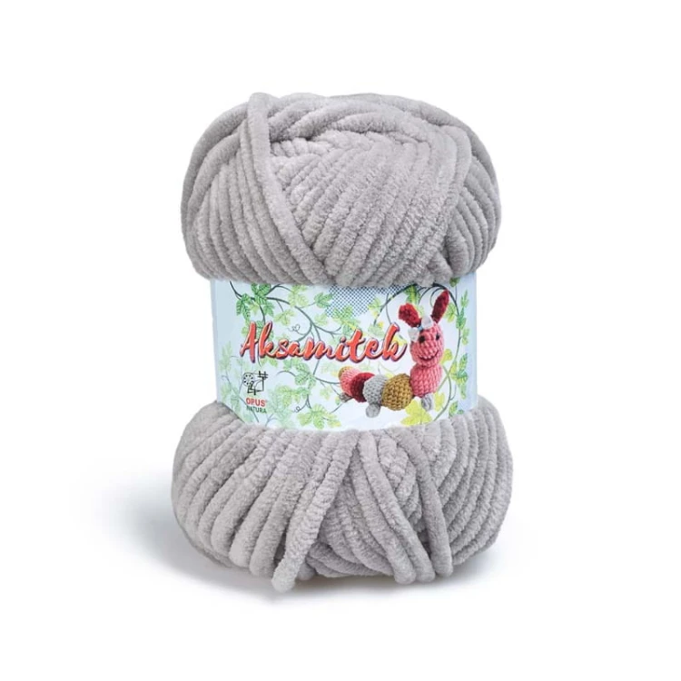 Włóczka Opus Natura Aksamitek 50 g / 1510 szaro-beżowy