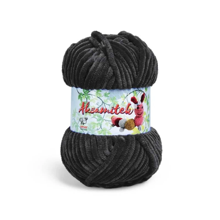 Włóczka Opus Natura Aksamitek 50 g / 30 czerń