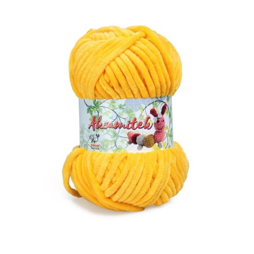 Włóczka Opus Natura Aksamitek 50 g / 32 żółty