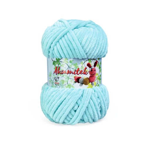 Włóczka Opus Natura Aksamitek 50 g / 810 jasny turkus