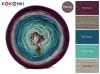 KOKONEK Merino 607 - Burak/cappuccino/petrol/patyna/safari