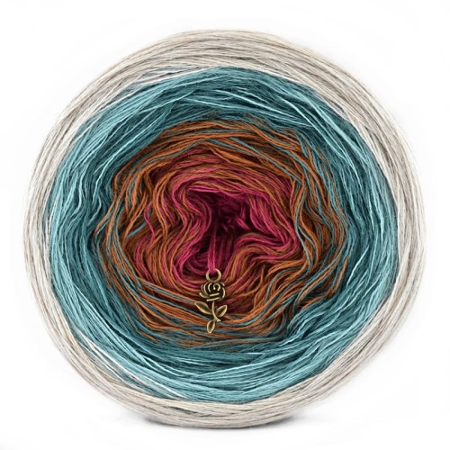 KOKONEK Merino 608 - Jasny beż/patyna/morski/ciepły brąz/fuksja