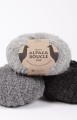 Włóczka Drops Alpaca Boucle 5110 / jasny szary / mix