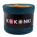 KOKONEK A064 Petrol/jasny petrol/żółty/kurkuma/musztarda