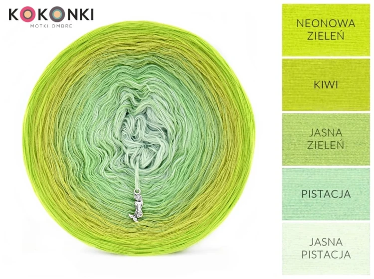 KOKONEK A972 Neonowa zieleń/kiwi/jasna zieleń/pistacja/jasna pistacja