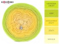 KOKONEK A976 Neonowa zieleń/kiwi/intensywny żółty/żółty/wanilia
