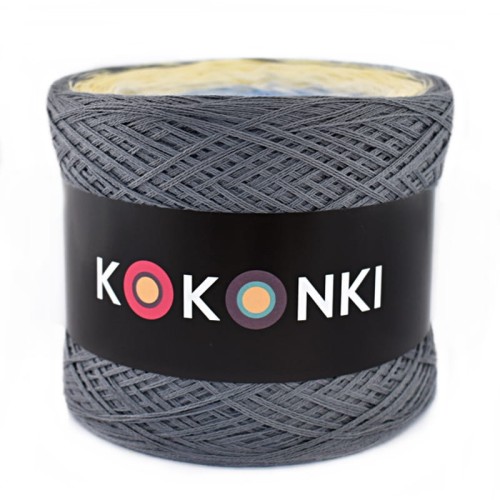 KOKONEK A977 Średni szary/wanilia/krem/jasny niebieski/niebieski