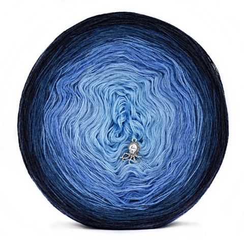 KOKONEK Classic A978 Navy melanż/indygo melanż/jeans melanż/jasny niebieski/błękit