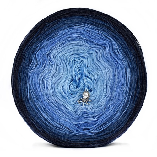 KOKONEK A978 Navy melanż/indygo melanż/jeans melanż/jasny niebieski/błękit