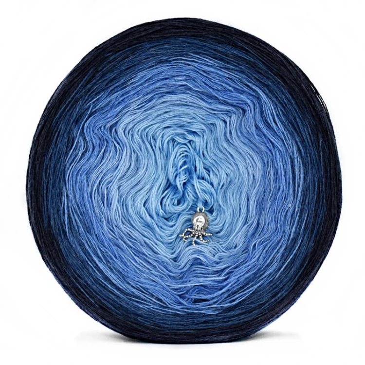 KOKONEK A978 Navy melanż/indygo melanż/jeans melanż/jasny niebieski/błękit