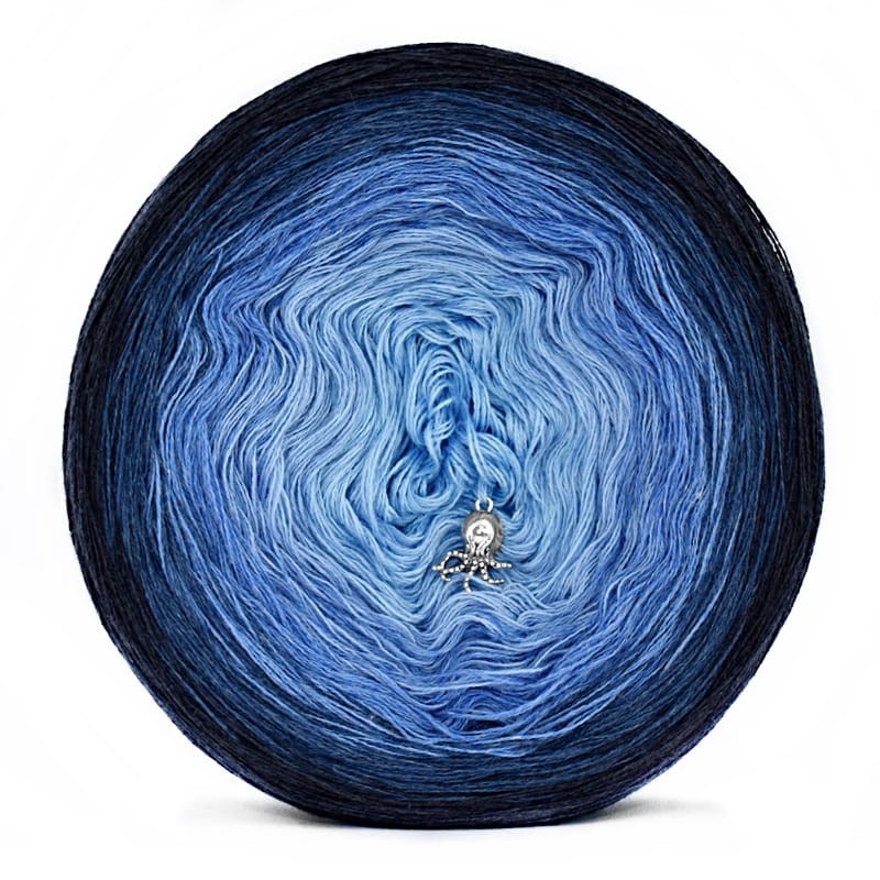 KOKONEK A978 Navy melanż/indygo melanż/jeans melanż/jasny niebieski/błękit