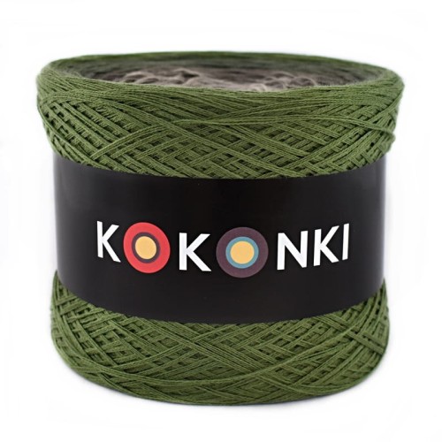 KOKONEK A979 Zieleń wojskowa/khaki/brązowoszary/beż melanż/szarobeżowy