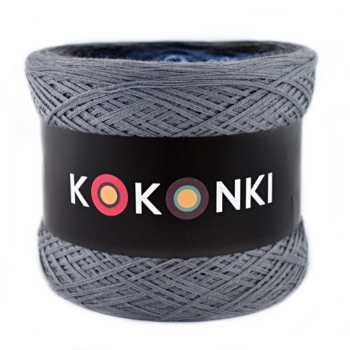 KOKONEK A980 Średni szary/ciemny szary melanż/navy melanż/indygo melanż/jasny niebieski