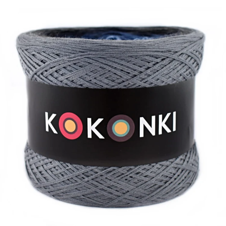 KOKONEK A980 Średni szary/ciemny szary melanż/navy melanż/indygo melanż/jasny niebieski